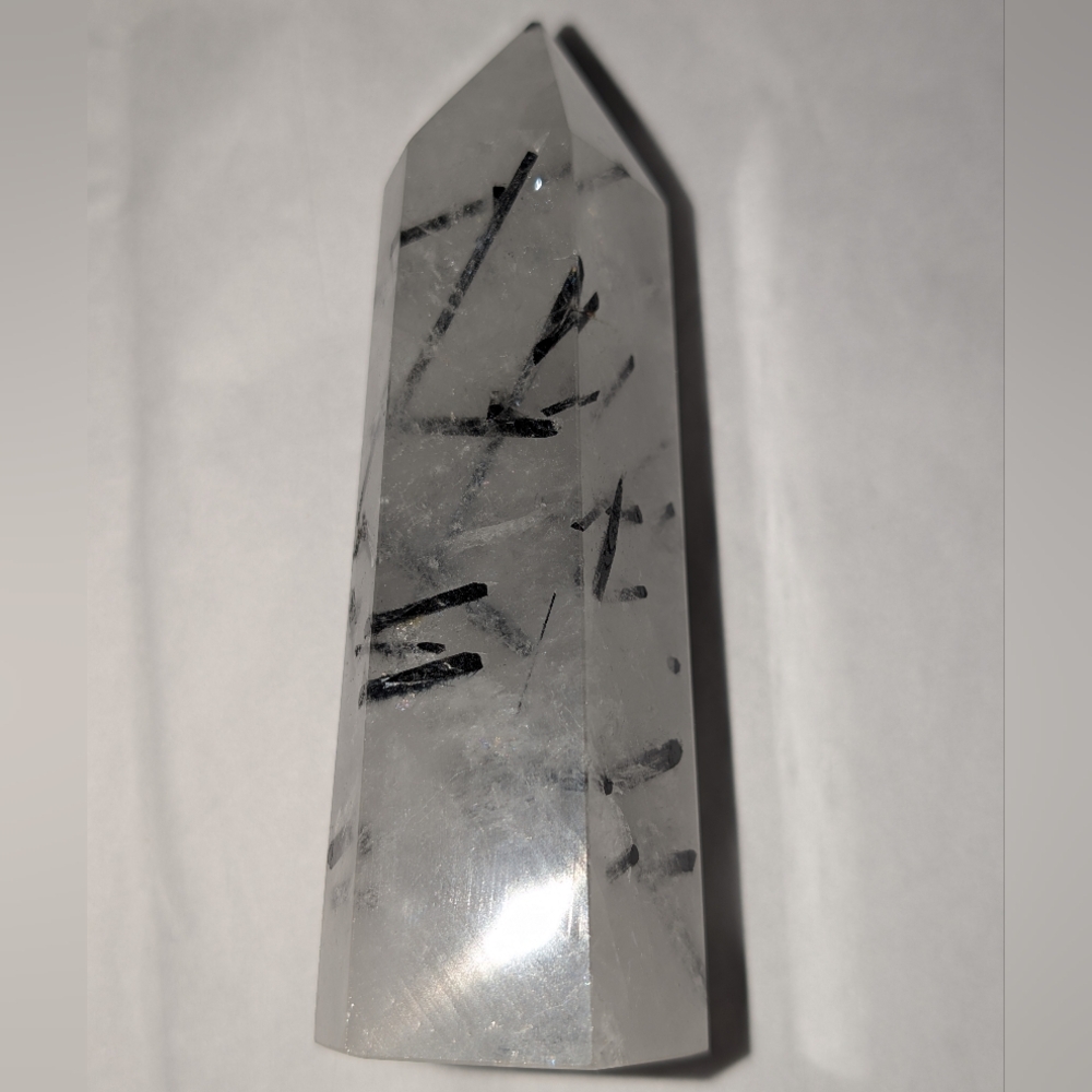 Black Tourmaline Quartz Tower